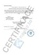 Kamenivo Certifikát 3